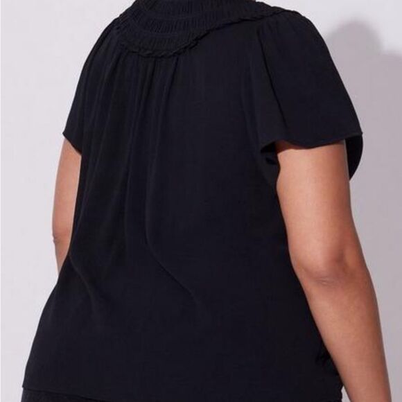 Torrid Black Ruffle Top - 3X - NWT - Picture 3 of 7
